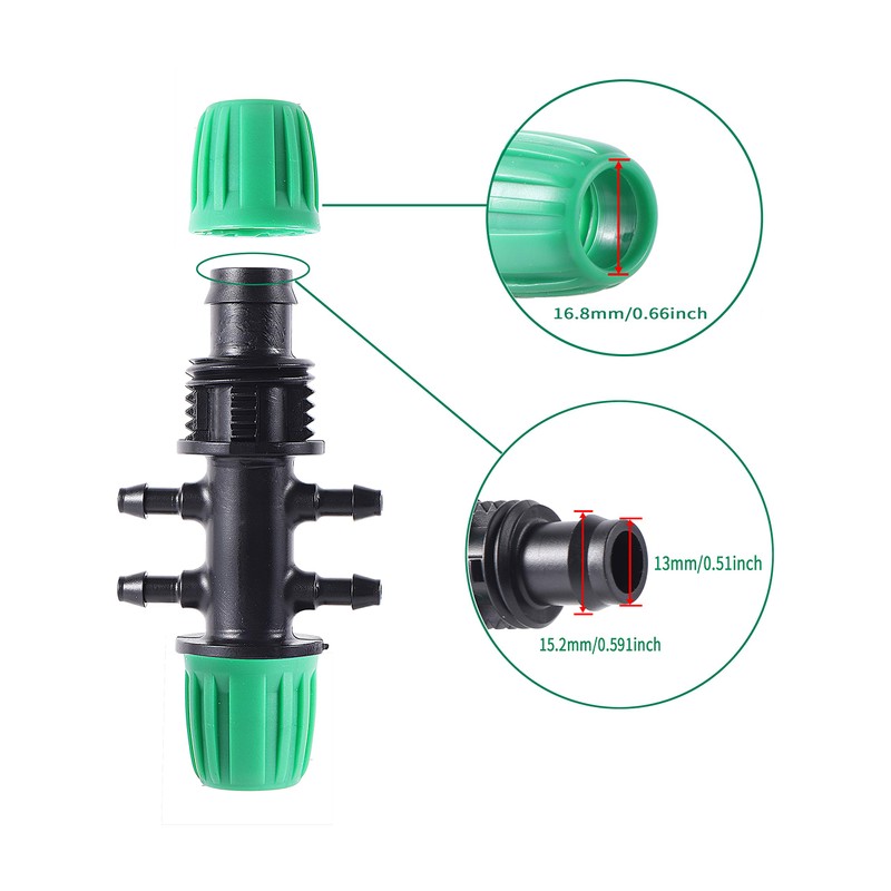 10 Pcs Barbed Tee 1/2 inch Tubing (1/2" ID x