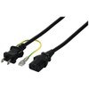 Buffalo BUFFALO BSACC0620BKA Power Cable 3-Pin Socket Female to 2-Pin
