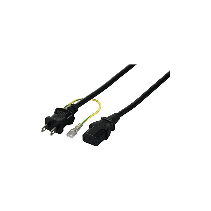 Buffalo BUFFALO BSACC0620BKA Power Cable 3-Pin Socket Female to 2-Pin