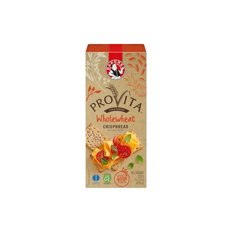 Bakers Provita Wholewheat Crispbread 250 g UK UK Pack of
