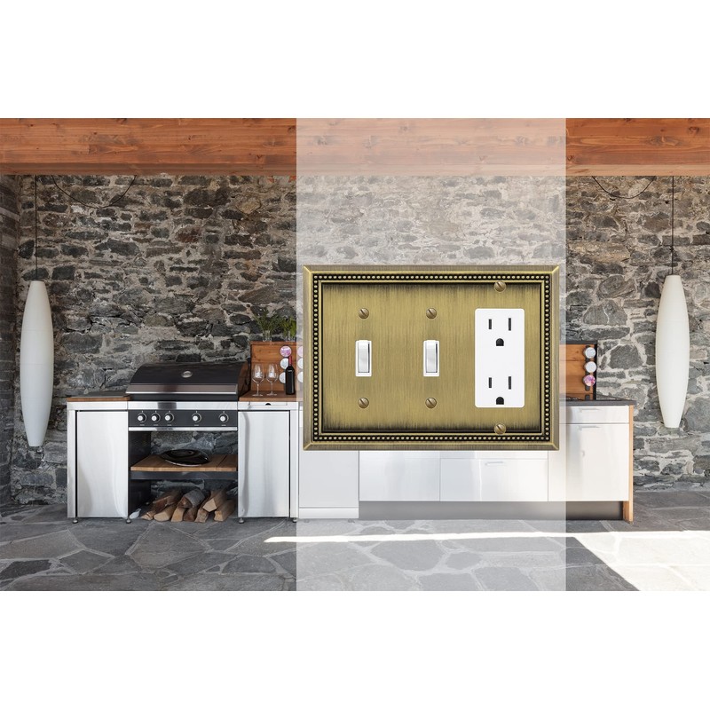 Henne Bery Sunken Pearls Heavy Duty Decorative Wall Plate Switch