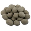 hmleaf 24 Pcs Stone-Like Ceramic Fibre Pebbles for Gas fireplaces,