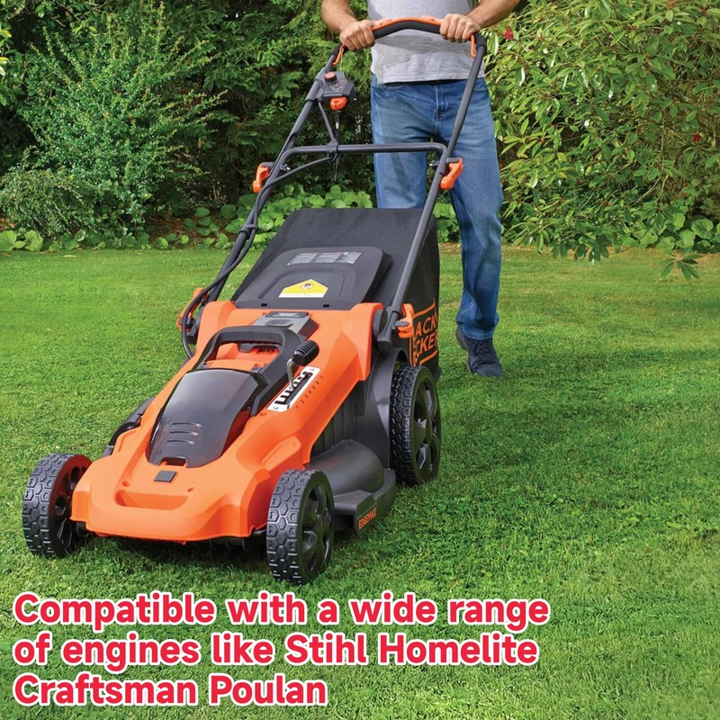 KINGLAKE 3.5mm 10M Lawnmower Pull Cord Replacement with 2 Starter