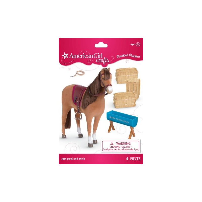 American Girl Crafts EKSuccess Chestnut Horse Stacked Stickers