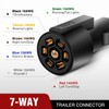 Nilight 16 Feet 7 Way Inline Trailer Cord Heavy Duty