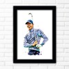 RORY MCILROY | GOLF | HAND DRAWN FRAMED ILLUSTRATION PRINT