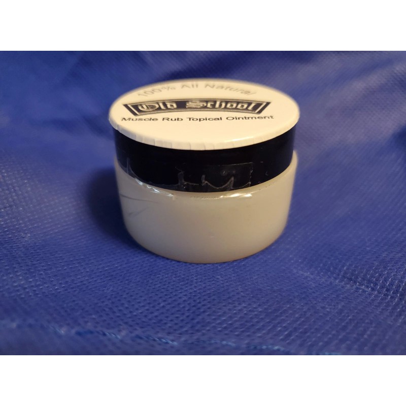 Old School 100% Natural Muscle Rub Topical Ointment Deep Penetrating