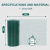 Wirewonders Hardware Cloth 1' 24in x 100ft Chicken Wire, Green