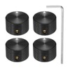 MECCANIXITY 4 Pcs Aluminium Potentiometer Knobs, 1/4" (6.35mm) Universal Volume