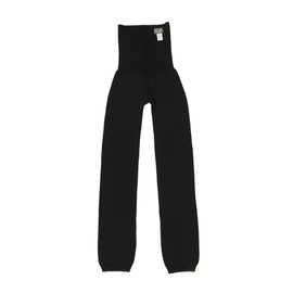 Kurashikinu Harapan Long Type Inner Silk Outer Wool Belly Wrap Pants, Made in Japan, Black