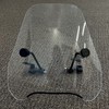 7BLACKSMITHS Universal 15” Motorcycle Windshield Height Clear Large Windscreen Compatible