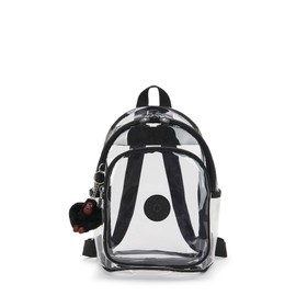 Kipling Jacinta Clear Backpack Jet Black Fun