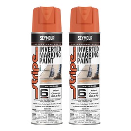 20-670 Seymour Stripe 6-Series Inverted Ground Marking Paint, Alert Orange net 17oz. (Pack of 2)