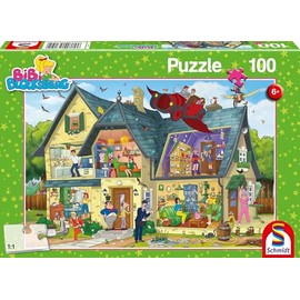 Schmidt Spiele 56151 Bibi Blocksberg, Bei Blocksbergs ist was los, 100 Pieces Children's Puzzle