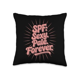 SPF Sexy Pale Forever, Sun Lover Throw Pillow