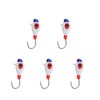 5 Pcs Winter Ice Fishing Jigs Kit Hooks Lures for