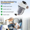 WH23X28418 290d1201g003 290d1201g001 Washer Drain Pump & Motor Assembly Replacement
