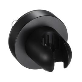 uxcell Shower Head Holder, Suction Cup Shower Head Holder, Handheld Removable Showerhead and Wall Mounted Suction Bracket (Black)