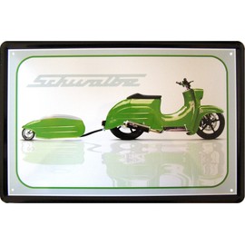 Unbekannt Tin Sign Advertising Design Replica Simson Swallow with Pendant