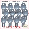 Baywest, Cascade Baywest #1200 Dispenser Key for Paper Towel, Toilet
