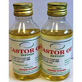 Pack of 2 - Ashwin Pharma Castor Oil 200 ml (7.05479814458809 Ounces Each)