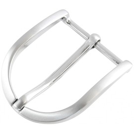 BELTINGER Belt Buckle Round 2.5 cm | Buckle Clasp Belt Buckle 25 mm Solid | Pin Buckle | Interchangeable Belt up to 2.5 cm, silver matt