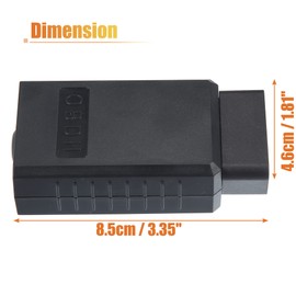 X AUTOHAUX 16 Pin OBD2 Car Diagnostic Connector Male Adapter Plug Universal