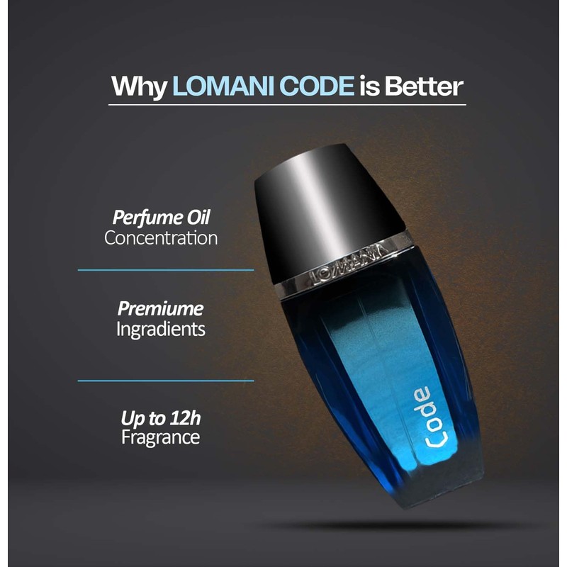 Lomani Code Eau de Toilette Spray for Men, 3.3 Ounce