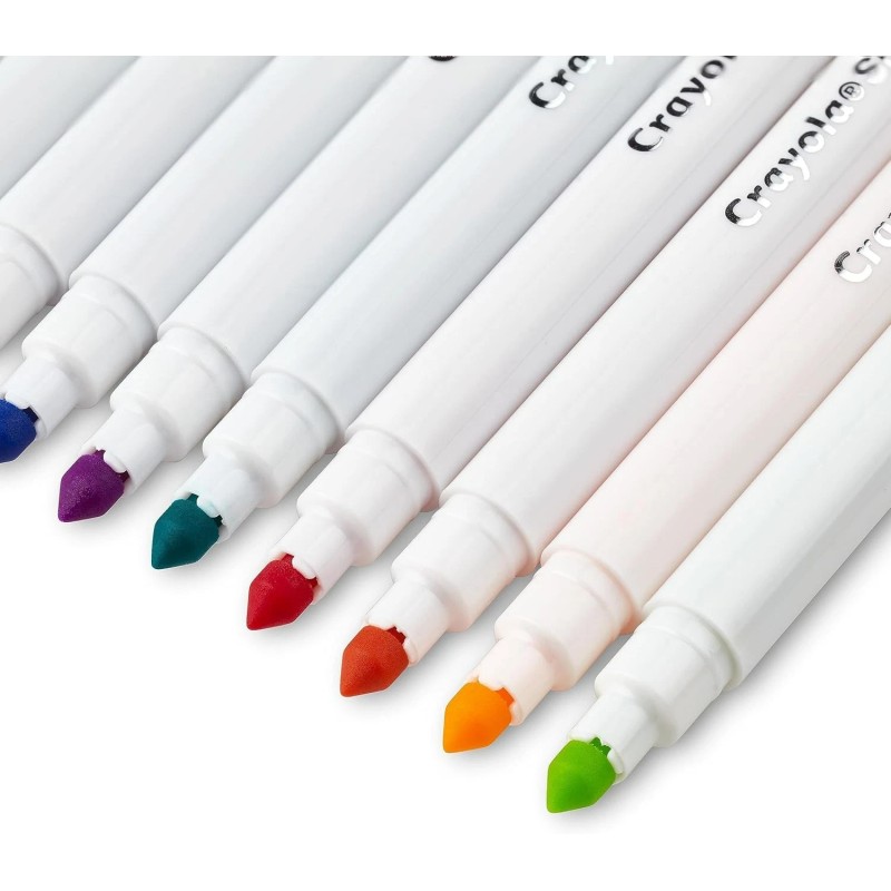 CRAYOLA Pastel- Super Tips Washable Medium Tip Markers - Pack