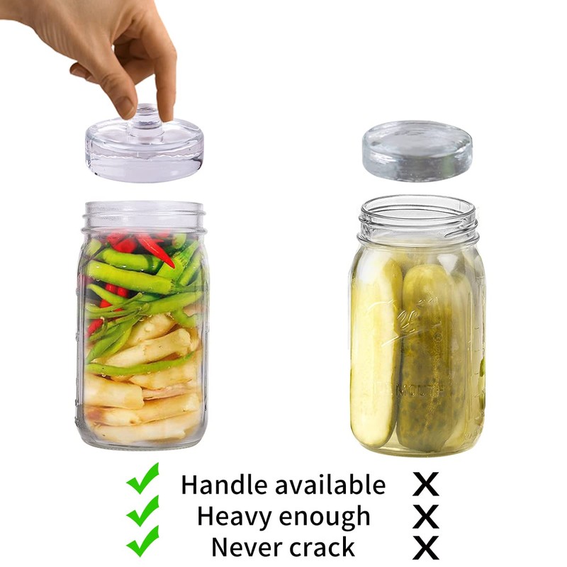 Eleganttime 9 Pack Glass Fermentation Weights with Easy Grip Handle,