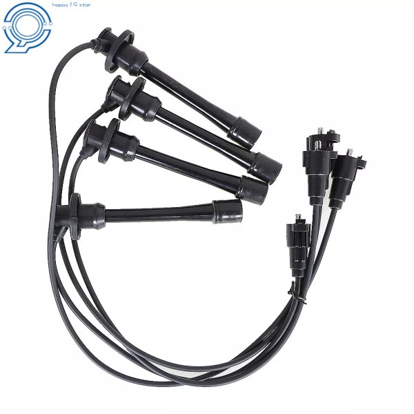 happy19star Set of 4 Wires Spark Plug Wire set for