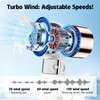 Portable Handheld Fan, Mini Hand Held Turbo Fans for Travel,