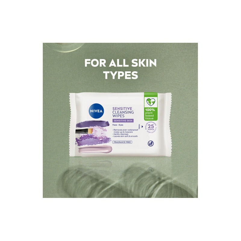 Nivea Sensitive Facial Cleansing Wipes 25