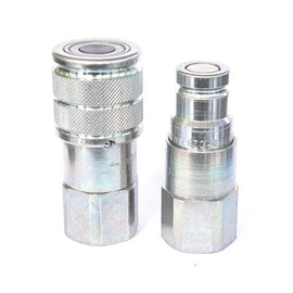 Hydraulic Quick Disconnect Flat Face 1/2" BSP Quick Release Coupling Set - ISO 16028 Standard