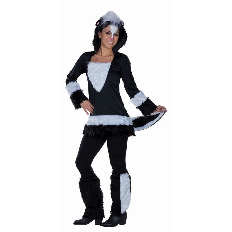 Rubie's Stinky Skunk Costume Hooded Animal Costume for Women, 48