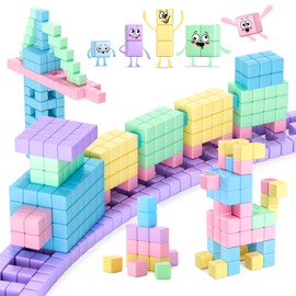 45PCS Magnetic Blocks Toddler Toys, Magnetic Building Blocks Magnet Toys, Magnetic Blocks for Kids ages 1-3 3-5 4-8, Sensory Montessori Toys Magnet Cubes Classroom Must Haves for Boys Girls Age 2-4