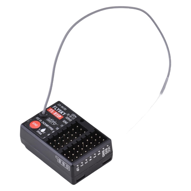 Authticar Flysky FS-R11P Receiver, 11 Channel 2.4GHz Receiver for RC
