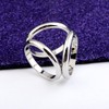 2PCS(Golden + Silver) Women Lady Girls Three Ring Fashion Scarf