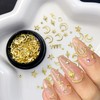 2 Box Gold Star Moon Nail Charms Nails Art Studs