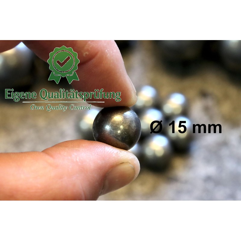 UHRIG 10 x solid iron balls, solid steel balls, each