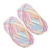 DOITOOL 2pcs Cotton Yarn for Knitting and Crocheting Soft and