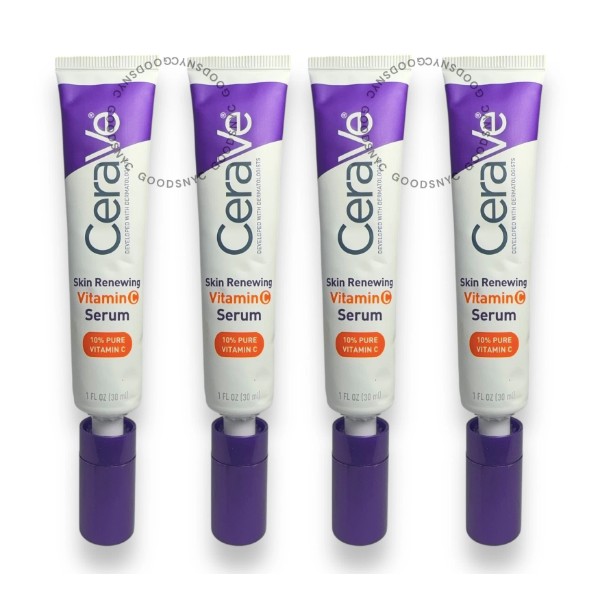 4-Pack CeraVe Skin Renewing Vitamin C Serum, 1 FL OZ