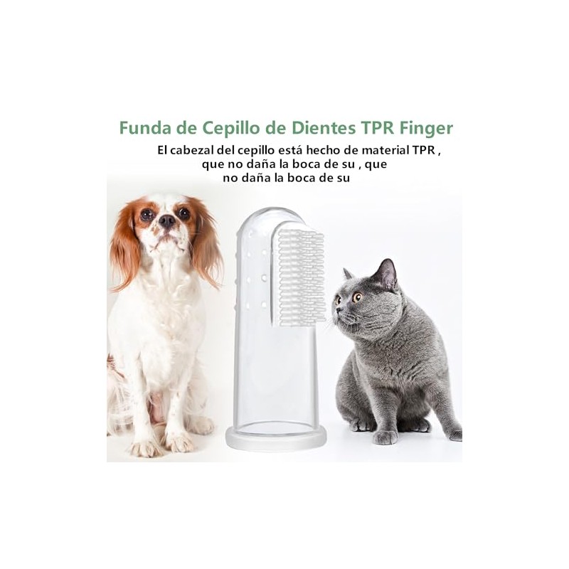 2 Juegos Cepillo Dientes de Perros y Kit Cepillado de