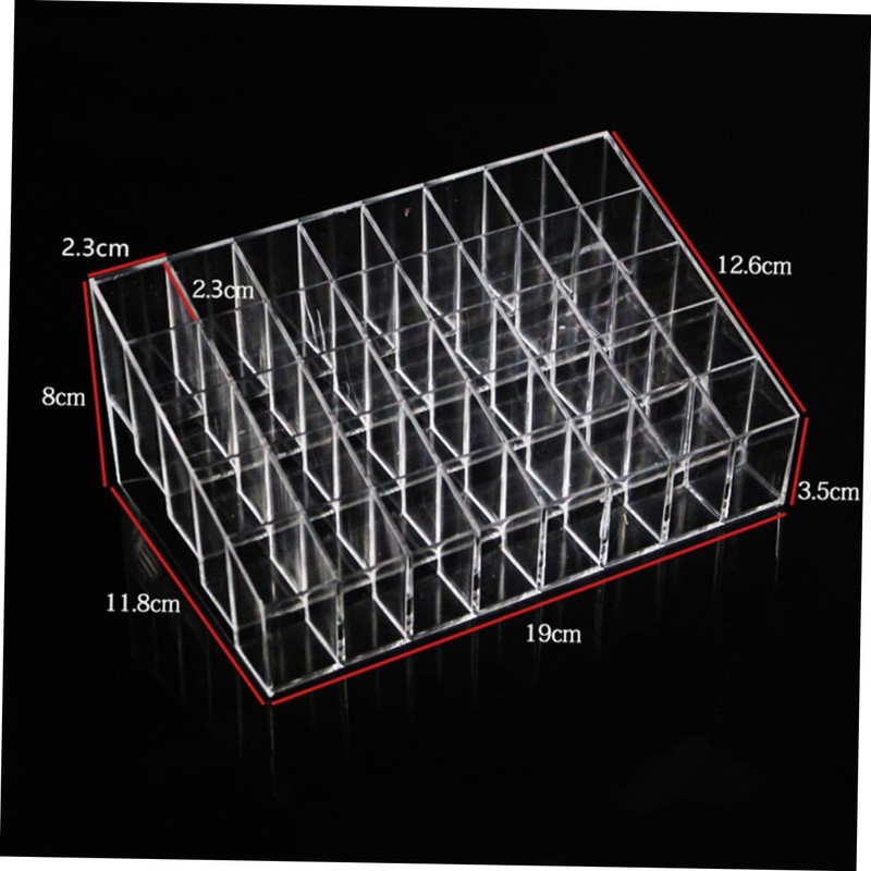 Baluue Clear Lipstick Organizer Space Makeup Storage Display Stand for