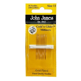 Gold'N Glide Milliners Agujas - Tamaño 11 10/paquete