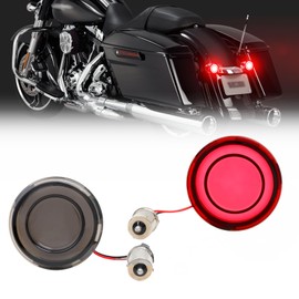 DREAMIZER Motorcycle 1157 Led Turn Signal Lights Front Rear 2 Inch Bullet Smoked Lens Daytime Running Lights Brake Lights Compatible with Harley Softail Touring Dyna Sportster Road King Electra Glide