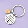 OWHOMS Cross Keychain For Women God Daughter Keychain Religious Gifts