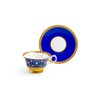Gracie Bone China Royal Blue Floral Bone China Tea Cup
