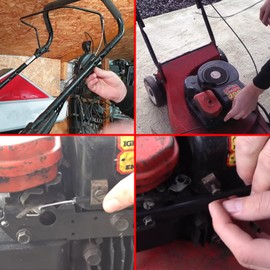 Spares2go Universal Throttle Cable and Lever Control for Lawnmower 72" 183cm