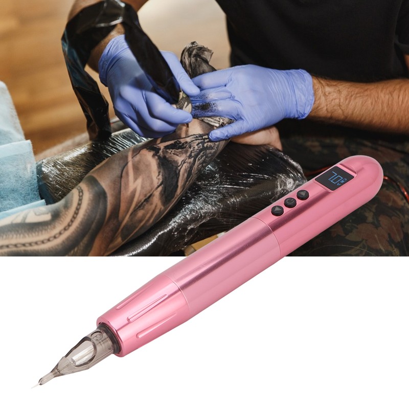 Wireless Tattoo Pen 2 In 1 Rechargeable Battery LED Display